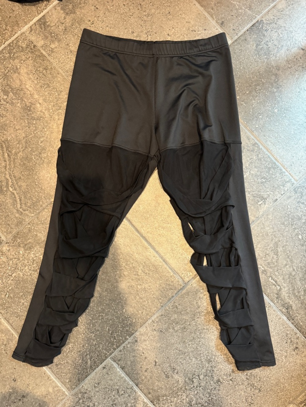 BlackMilk Black High-Waist mesh Leggings